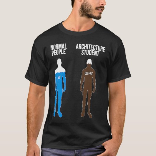 T-shirt Architecture Student Coffee Future Architecte En P (Devant)