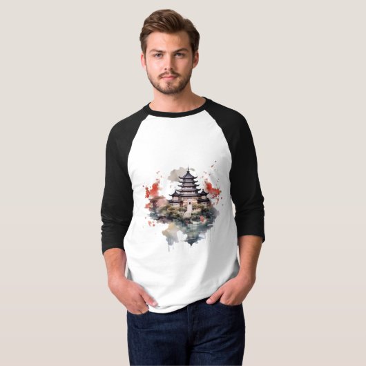 T-shirt Architecture traditionnelle chinoise - Pagode anci (Devant entier)