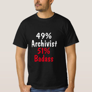 T-shirt Archiviste Badass