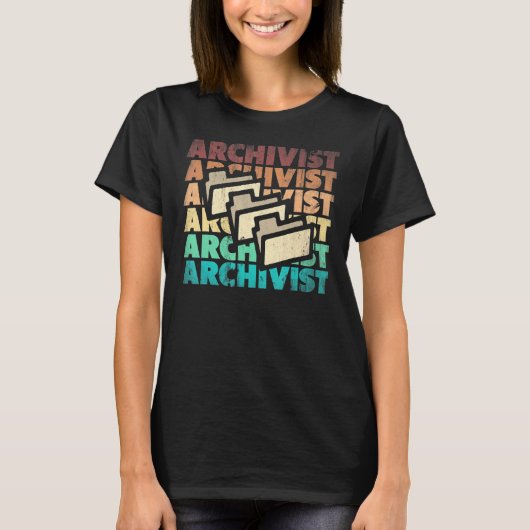 T-shirt Archiviste Technicien de bibliothèque Archiviste S (Devant)