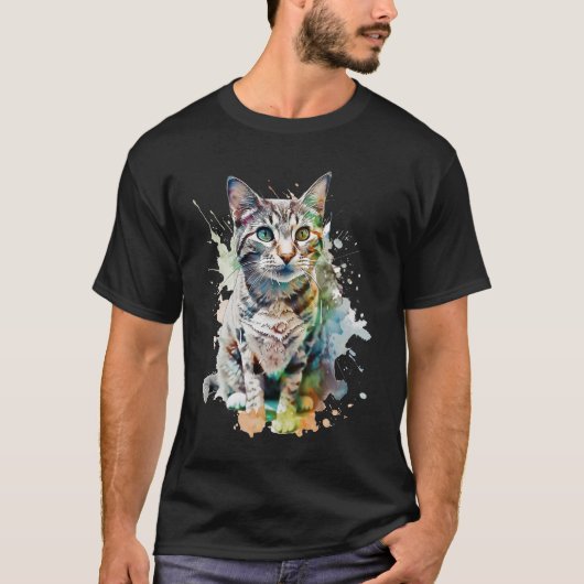 T-shirt Arcoíris Felino (Devant)