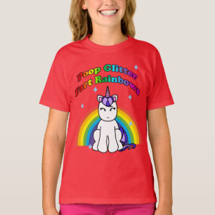 T-shirt Arcs-en-ciel de pet de parties scintillantes de