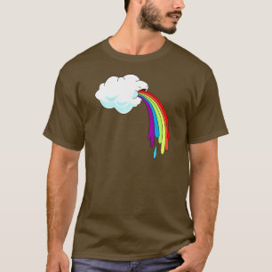 T-shirt Arcs-en-ciel vomissants de nuage