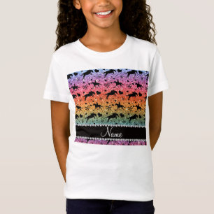 T-Shirt Arcs équestres de coeurs de parties scintillantes