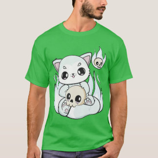 T-shirt Arctic Fo Plays With Kawaii Halloweenoy For Horror