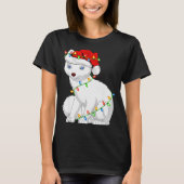 T-shirt Arctic Fox Animal Lover Xmas Santa Hat Arctic Fox (Devant)