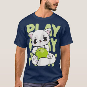 T-shirt Arctic Fox Plays Tennis And Racket Sport For Tenni