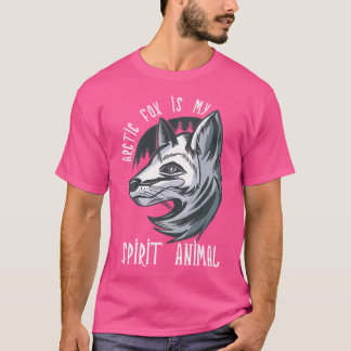 T-shirt Arctic Fox Spirit Animal Antarctique Blanc Arctiqu