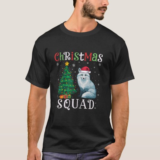 T-shirt Arctic Fox Squad Garçons Filles Hommes Femmes Noël (Devant)
