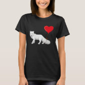 T-shirt Arctic Foxes With Heart Balloon Valentines Day Lov (Devant)