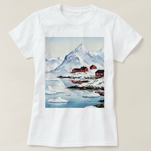 T-shirt Arctic landscape (Design devant)