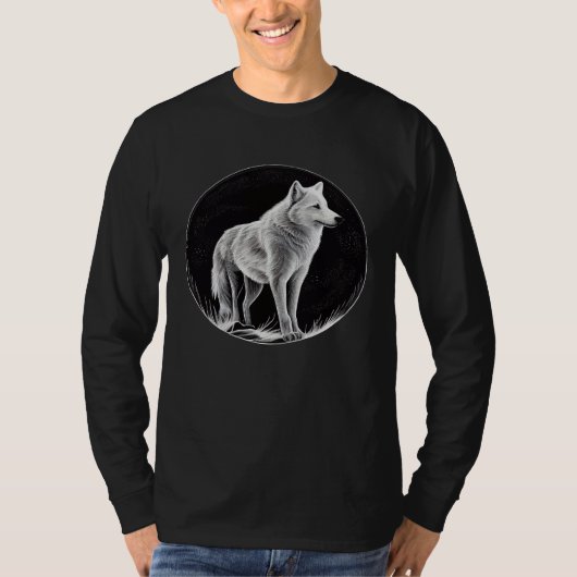 T-shirt Arctic Wolf Animal  Wildlife Arctic Wolves  2 (Devant)