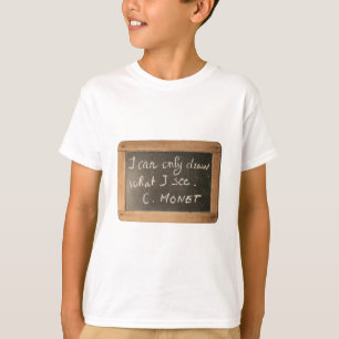 T-shirt Ardoise 05 Citation de l'artiste Monet Kids Tee