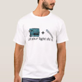T-shirt Arduino + RVB LED = inspiration (Devant)