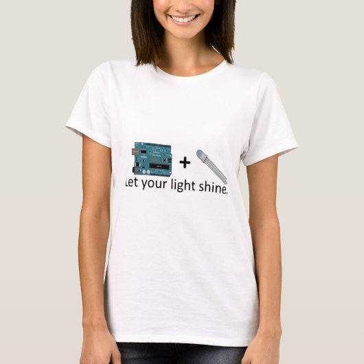 T-shirt Arduino + RVB LED = inspiration (Devant)