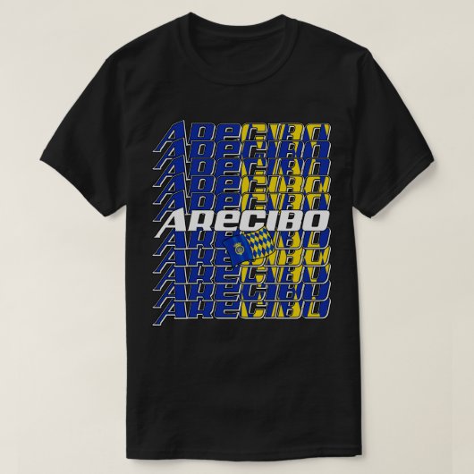 T-shirt Arecibo Cascade texte 1 (Design devant)