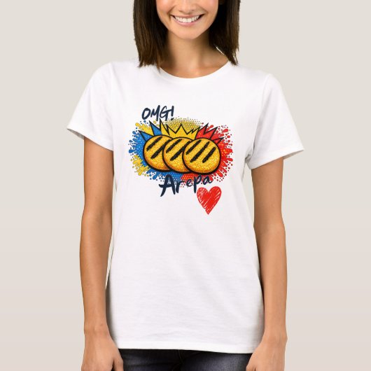 T-shirt Arepa Lovers OMG VE (Devant)