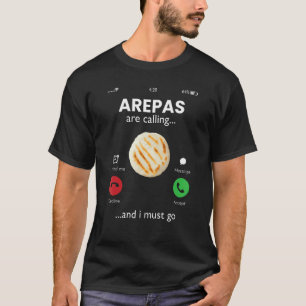 T-shirt arepas appelle, venezuela, colombie arepas