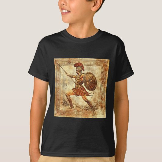 T-shirt Ares Grec Guerrier Dieu Ancienne Grèce Mythologie (Devant)