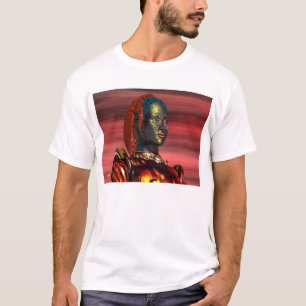 T-SHIRT ARES - PORTRAIT CYBORG EN SUNSET