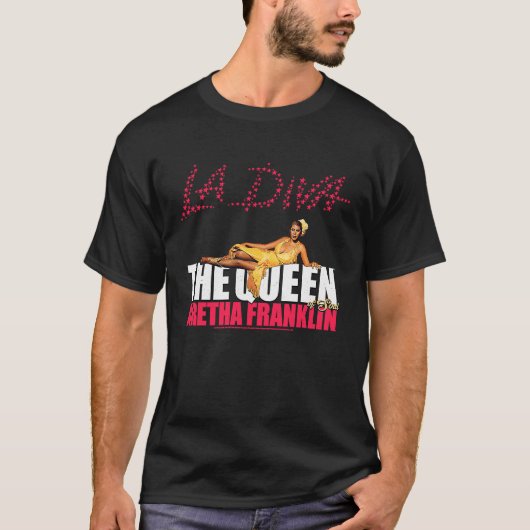 T-shirt Aretha Franklin LA DIVA (Devant)