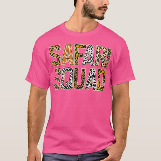 T-shirt Arfica Safari Squad Zoo African Wildlife Summer Va