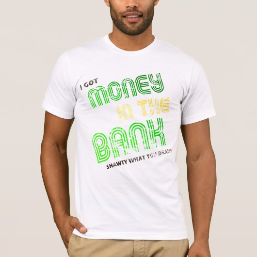 T-shirt Argent à la banque (Devant)