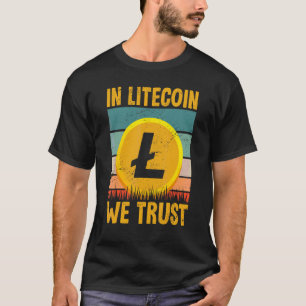 T-shirt Argent Crypto Pour Hommes & Femmes En Litecoin Nou