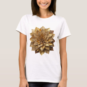 T-shirt Argent Dynamique FLEUR D'OR Design Bold