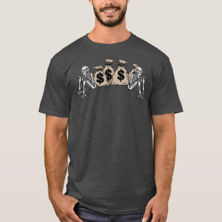 T-shirt Argent et crâne