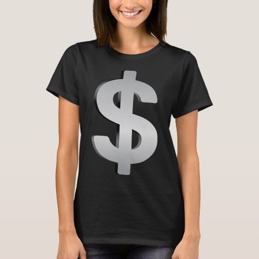 T-shirt Argent Et Monnaie (Devant)
