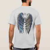 T-shirt Argent Guerrier Angel ailes (Dos)