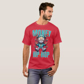 T-shirt Argent HipHop rétro (Devant entier)