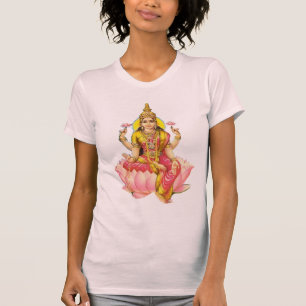 T-shirt Argent indou de prospérité de richesse de lakshm