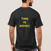 T-shirt argent, LE TEMPS, C'EST DE L'ARGENT (Dos)