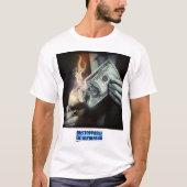 T-shirt argent pour brûler la chemise (Devant)