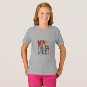 T-shirt Argent Talks plaisanteries (Devant entier)