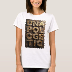 T-shirt Argent vibrant design audacieux non politique