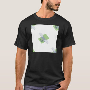 T-shirt argent volant émoji