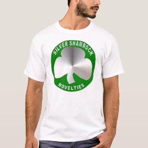 T-shirt argenté de nouveautés de shamrock