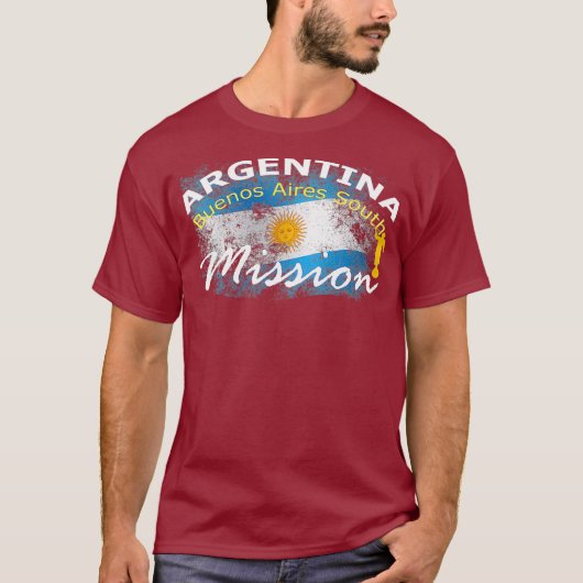 T-shirt Argentina Buenos Aires South Mormon LDS Mission (Devant)