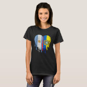 T-shirt Argentina Ecuador Flag Heart Citizen Grown Patriot (Devant entier)