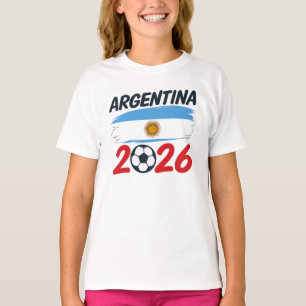 T-shirt Argentine 2026 Design de Supporter de Football Cou