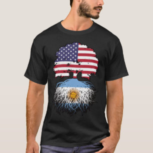 T-shirt Argentine Argentine Amérique États-Unis Drapeau de
