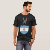 T-shirt Argentine Doberman Pinscher Dog Dans Une Poche (Devant entier)