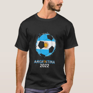 T-shirt Argentine Drapeau 2022 Supporter Football Argentin