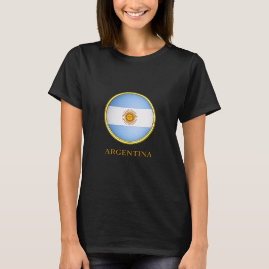 T-shirt Argentine - Drapeau de l'Argentine (Devant)