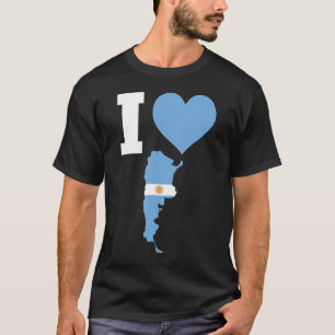 T-shirt Argentine Drapeau pour l'Argentine I Love Argentin