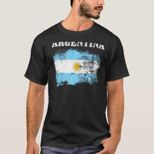 T-shirt Argentine Drapeau Vintage Argentine Pride