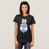 T-shirt Argentine Drapeau West Highland White Terrier Dog  (Devant entier)